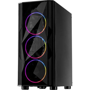 Preview: PC-Gehäuse ATX Midi-Tower A-3401 Chevron